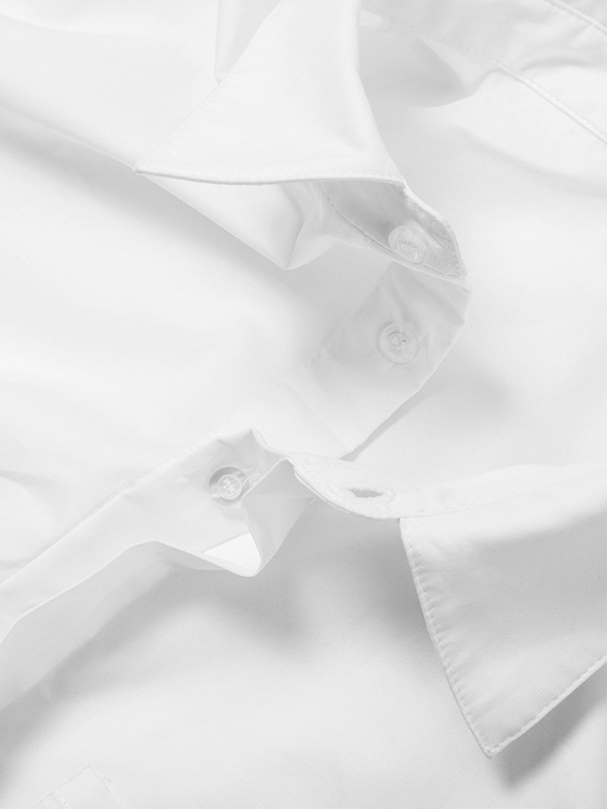 Ava Women's Cropped Long Sleeve Shirt | 100% Cotton, Asymmetrical Hem