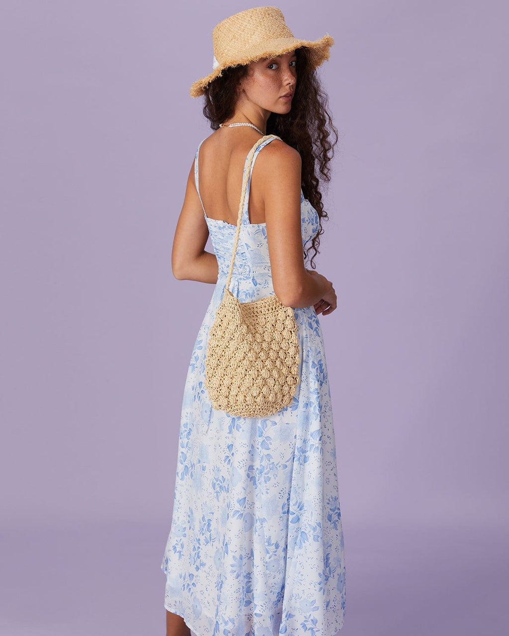 Bella Women's Midi Dress | Floral Print, Sleeveless