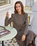 Briar Women's Jacket | Polyester, Mandarin Collar, Single-Breasted