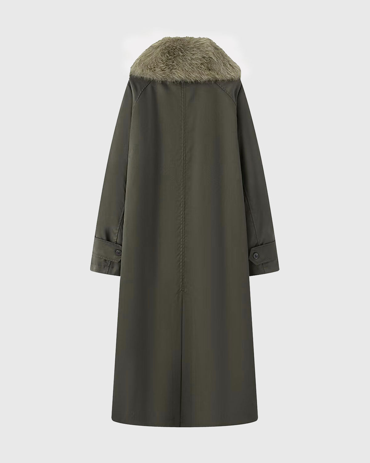 Briella Women's Winter Coat | Reversible Faux Fur Collar, Loose Fit