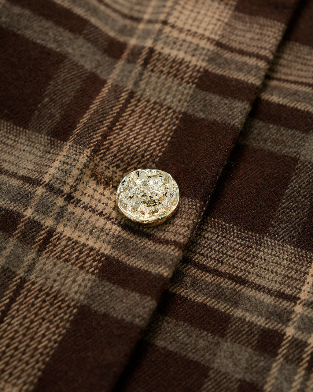 Brielle Women's Jacket | Plaid, Single Breasted, Long Sleeves