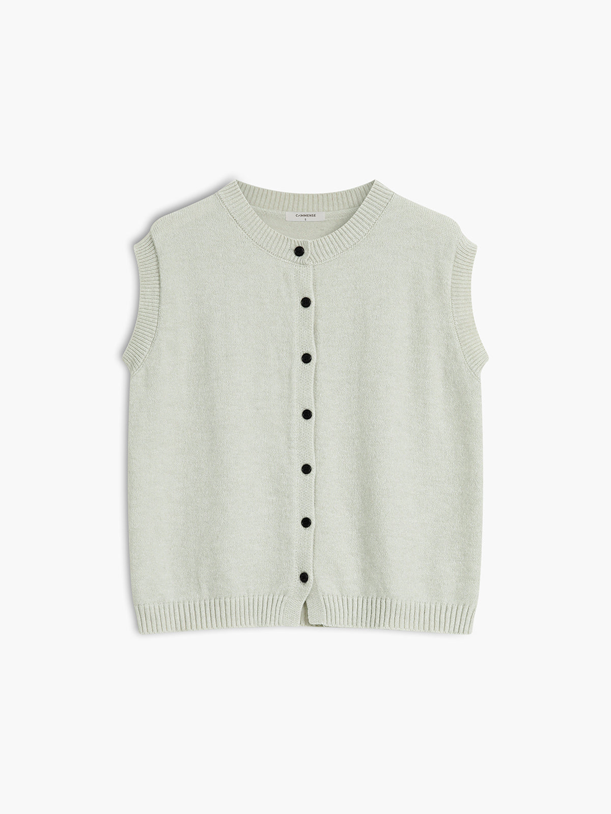 Caden Men's Sweater Vest | Knit Button-Up, Medium Stretch