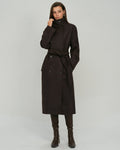 Caden Women's Trench Coat | 100% Polyester, Belted with Pockets