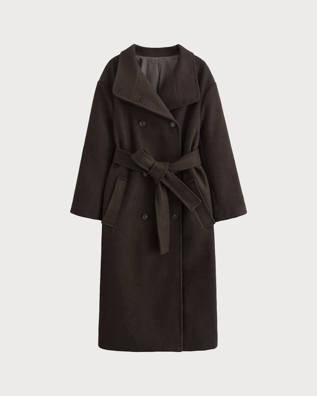 Caden Women's Trench Coat | 100% Polyester, Belted with Pockets
