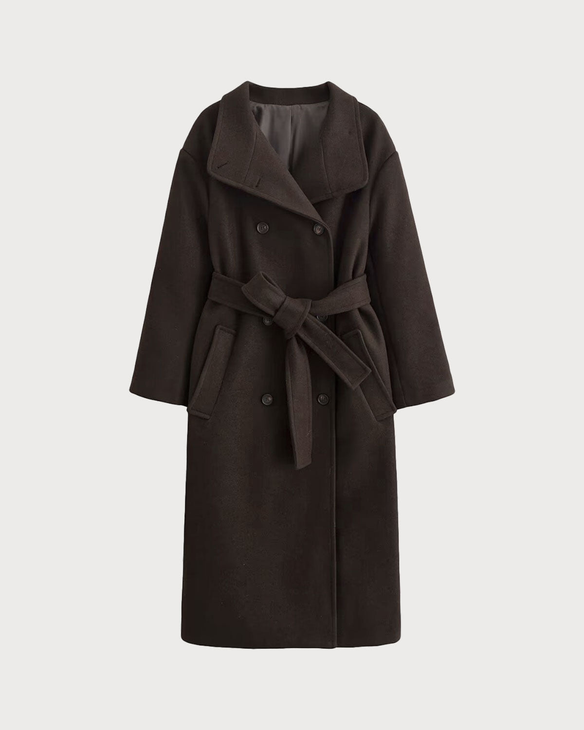 Caden Women's Trench Coat | 100% Polyester, Belted with Pockets