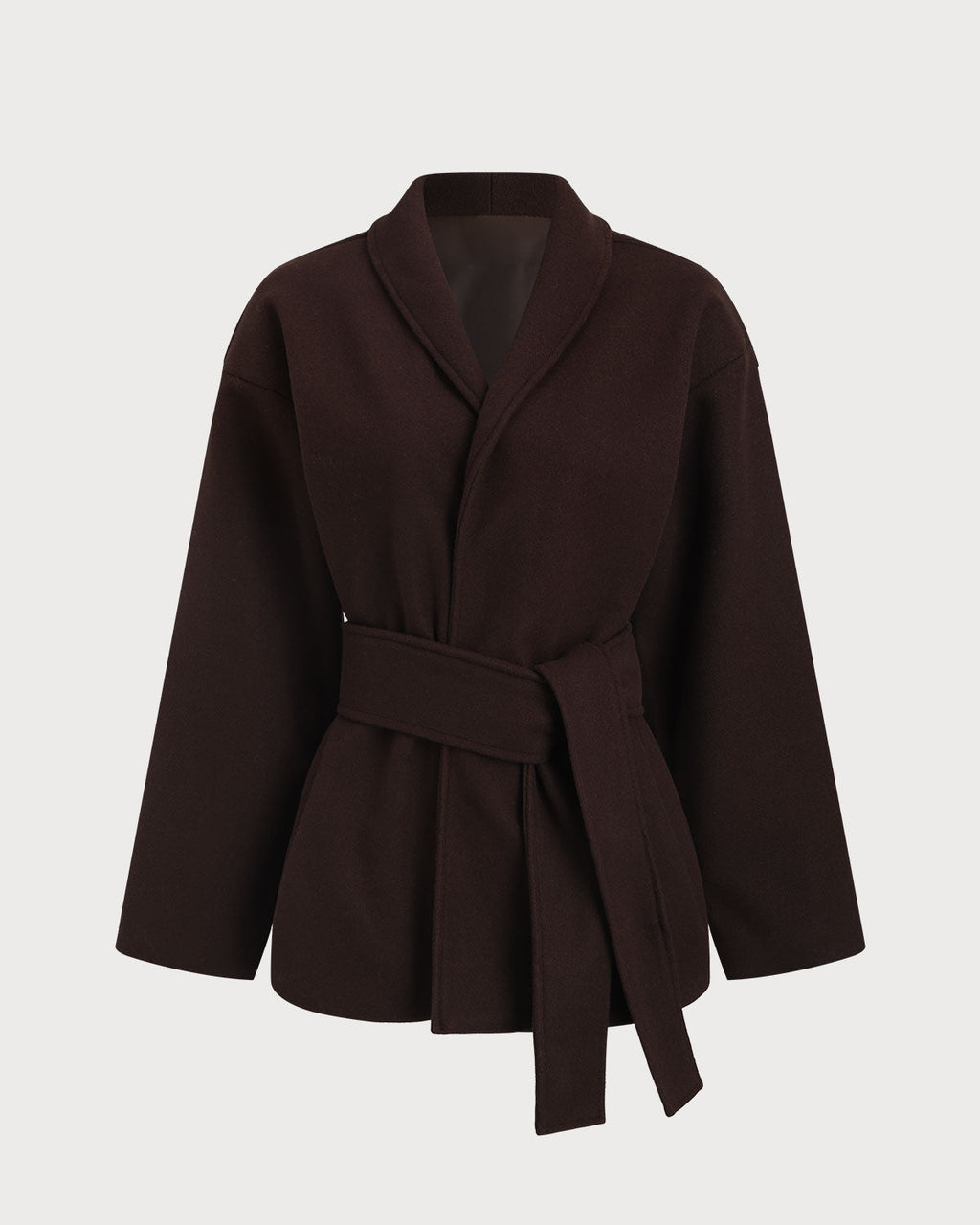 Carmen Women's Coat | Polyester Shawl, Belted Winter Coat