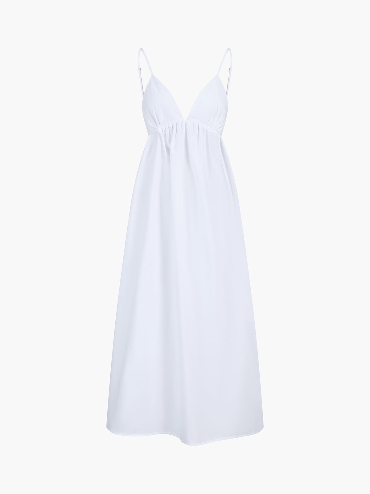 Cora Women's Midi Dress | 100% Cotton, Open Back, Sleeveless Summer Style
