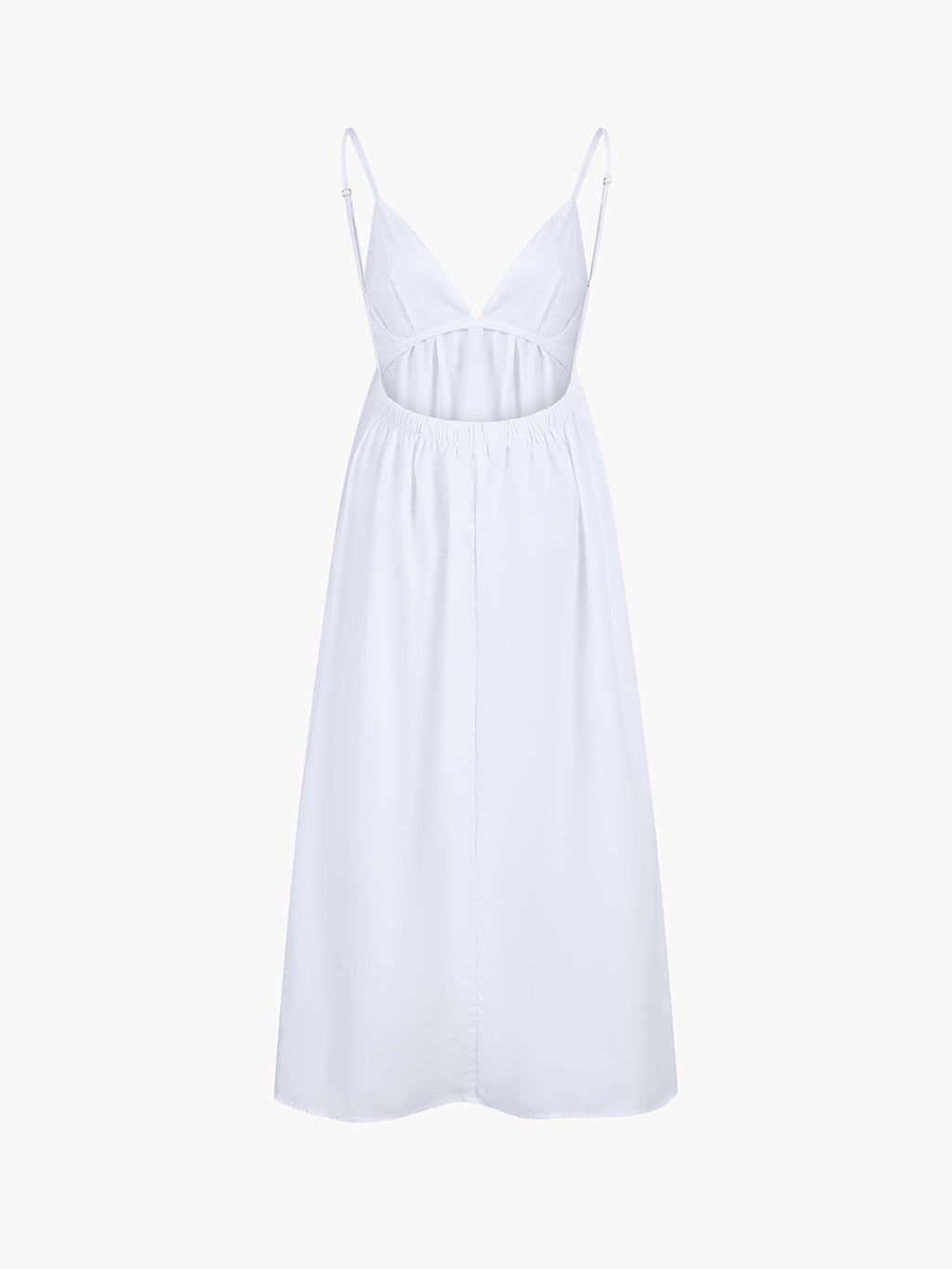 Cora Women's Midi Dress | 100% Cotton, Open Back, Sleeveless Summer Style
