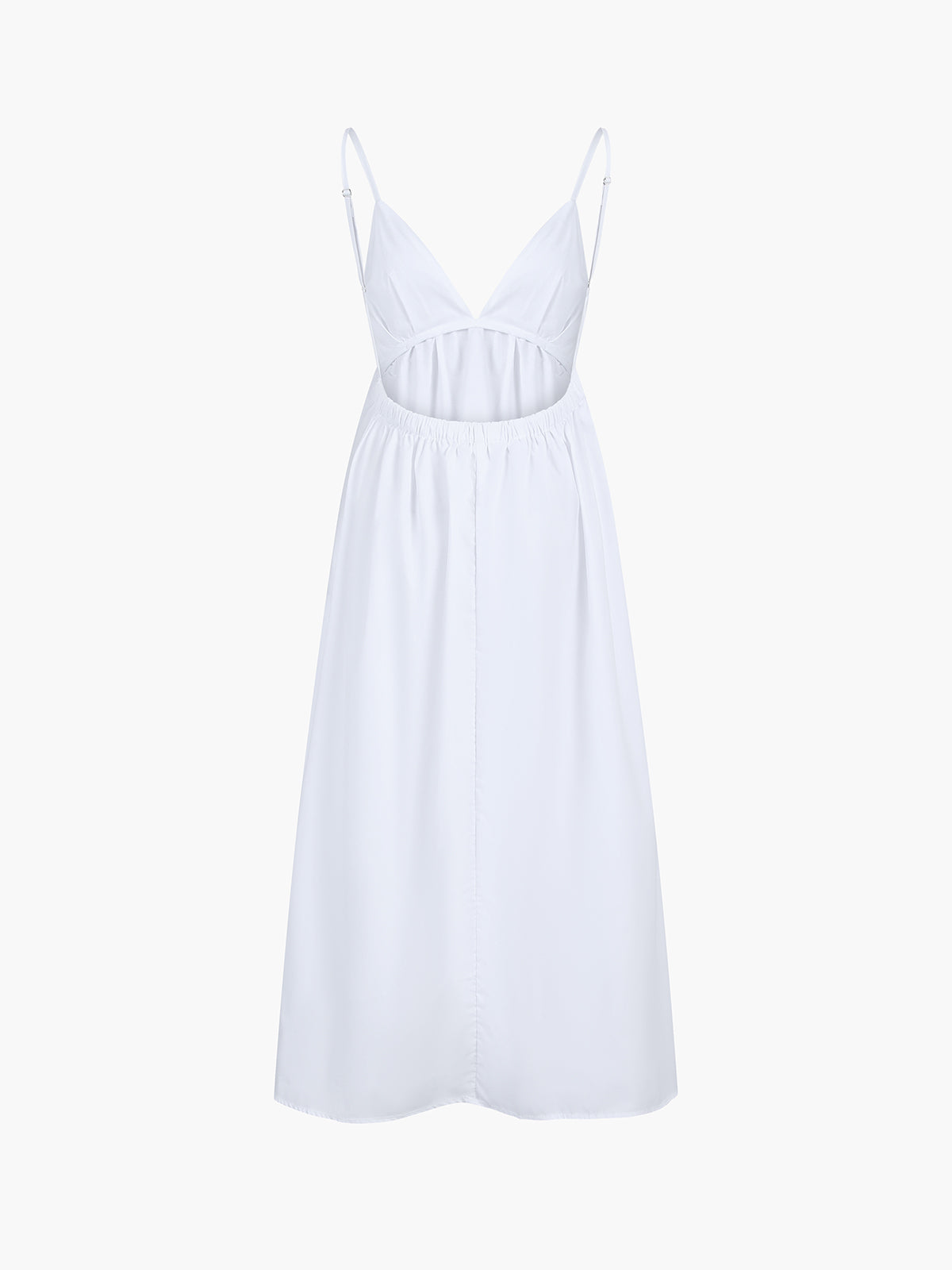 Cora Women's Midi Dress | 100% Cotton, Open Back, Sleeveless Summer Style