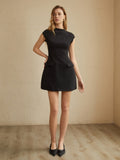Evelyn Women's Mini Dress | Woven Fabric, Knee-Length Summer Dress