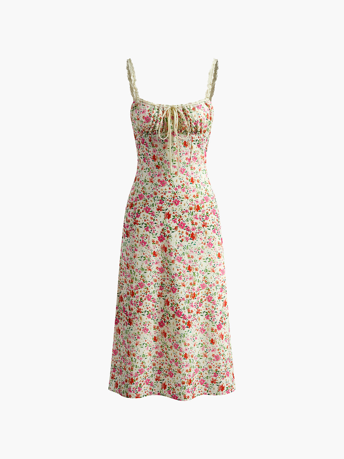 Fiona Women's Midi Dress | Floral Print Rayon, Sleeveless Summer Essential