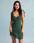 Gemma Women's Mini Dress | Floral Sweetheart Neck, A-Line Silhouette