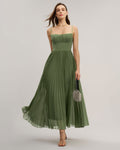 Giselle Women's Maxi Dress | Polyester Chiffon, Sweetheart Neckline