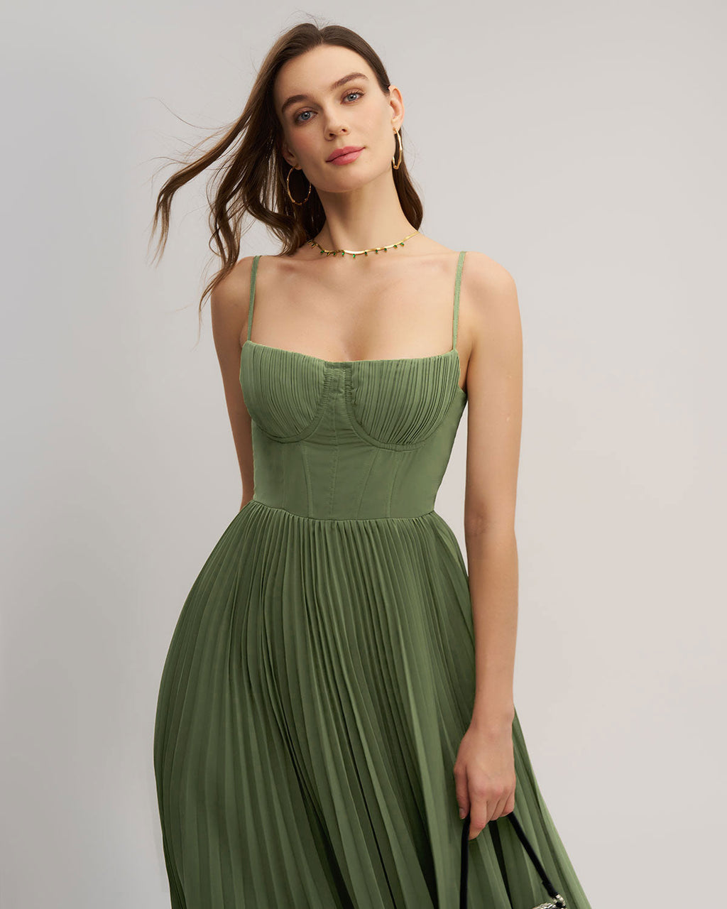 Giselle Women's Maxi Dress | Polyester Chiffon, Sweetheart Neckline