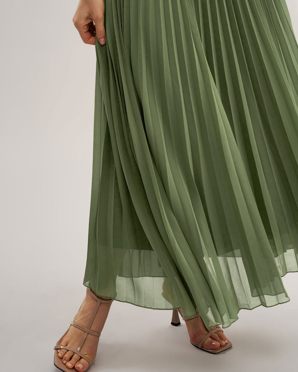 Giselle Women's Maxi Dress | Polyester Chiffon, Sweetheart Neckline
