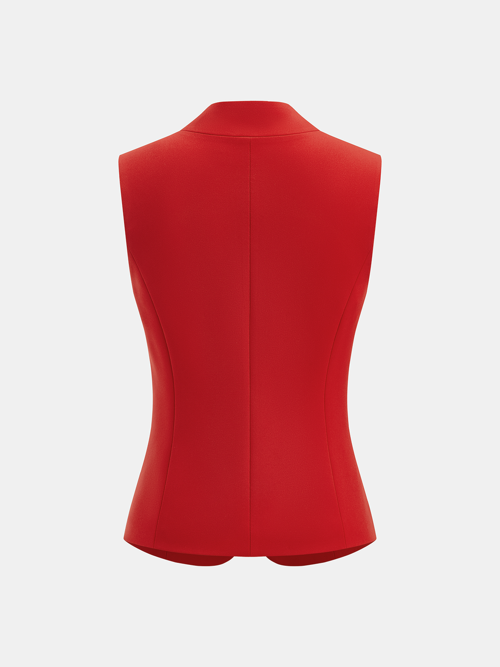 Mara Women's Black Vest | Woven Fabric, Sleek Sleeveless Blazer