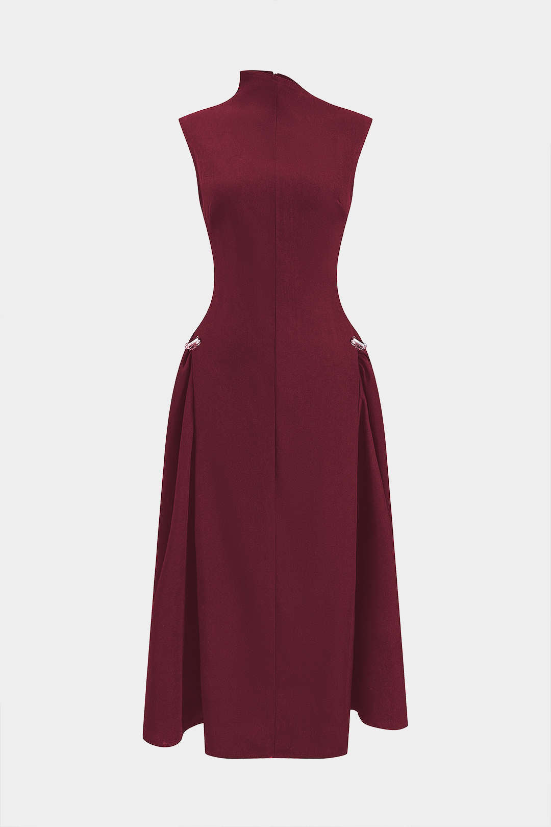 Mira Women's Maxi Dress | Metallic Decor, Sleeveless Formal 11