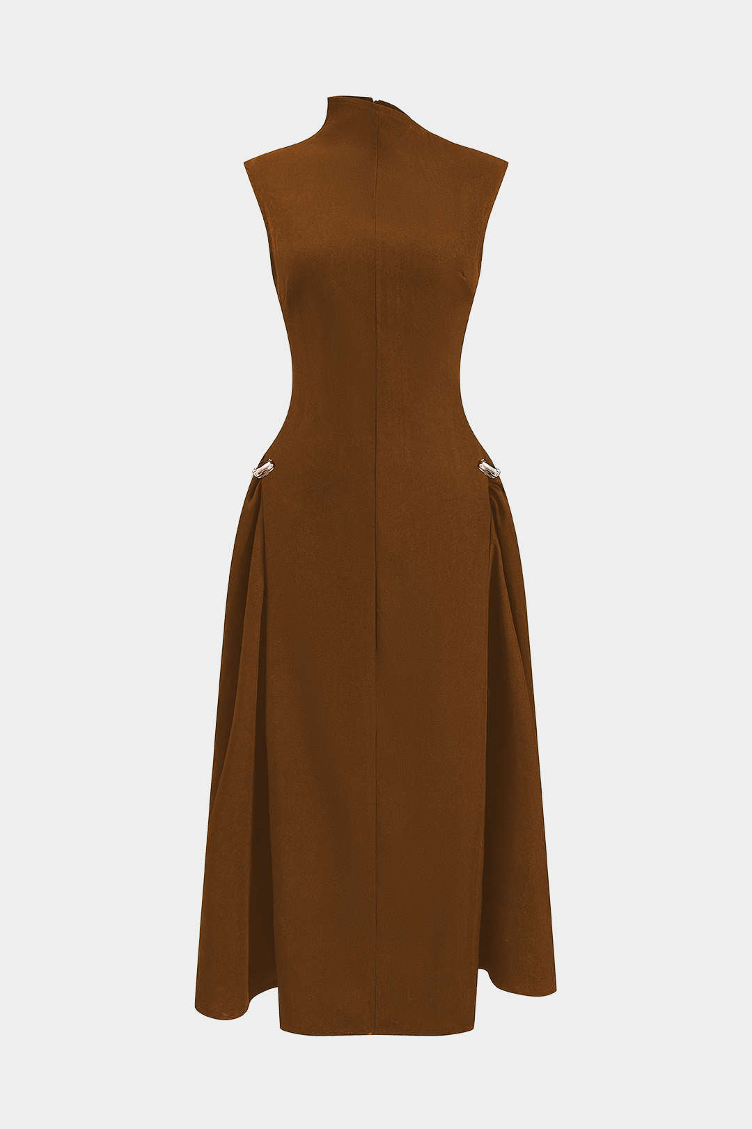 Mira Women's Maxi Dress | Metallic Decor, Sleeveless Formal 9