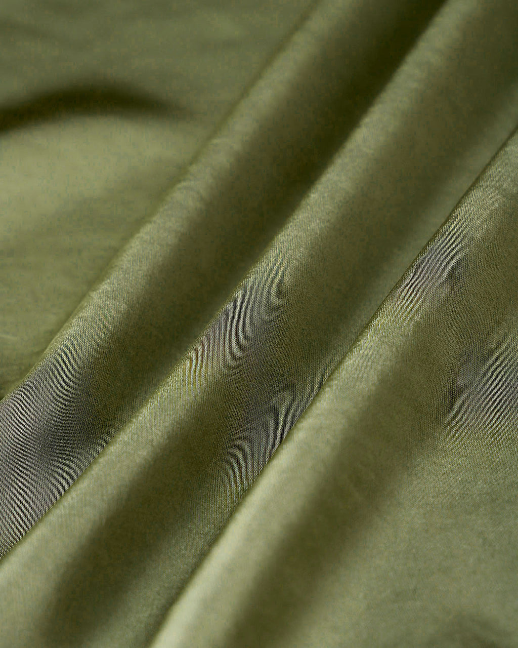 Mira Women's Mini Skirt | Satin A-Line, Elastic Waist, Moss Green