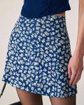 Nora Women's A-Line Mini Skirt | Floral Pattern, Polyester Blend