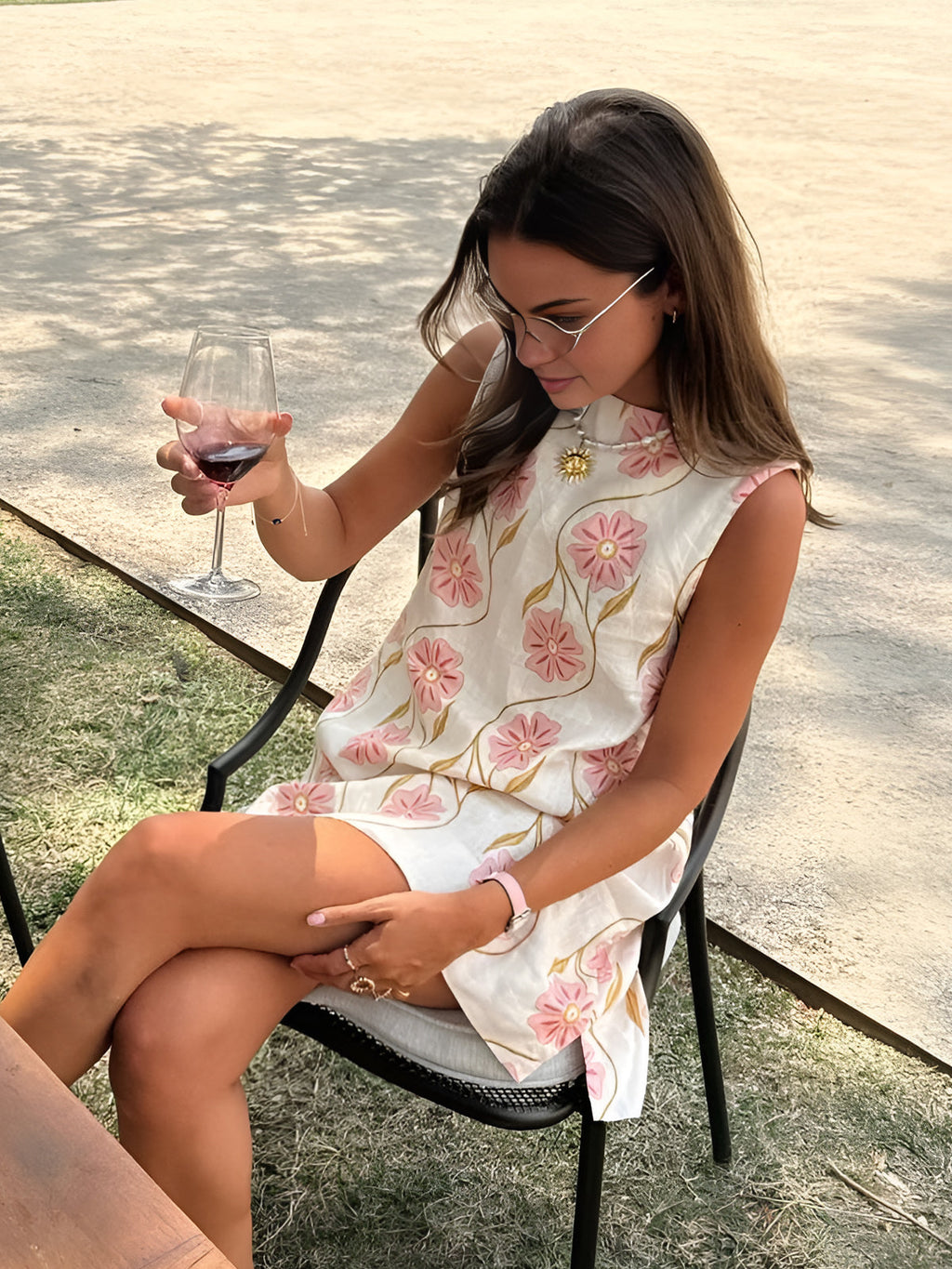 Rhea Women's Mini Dress | Organic Linen Blend, Sleeveless Summer Style