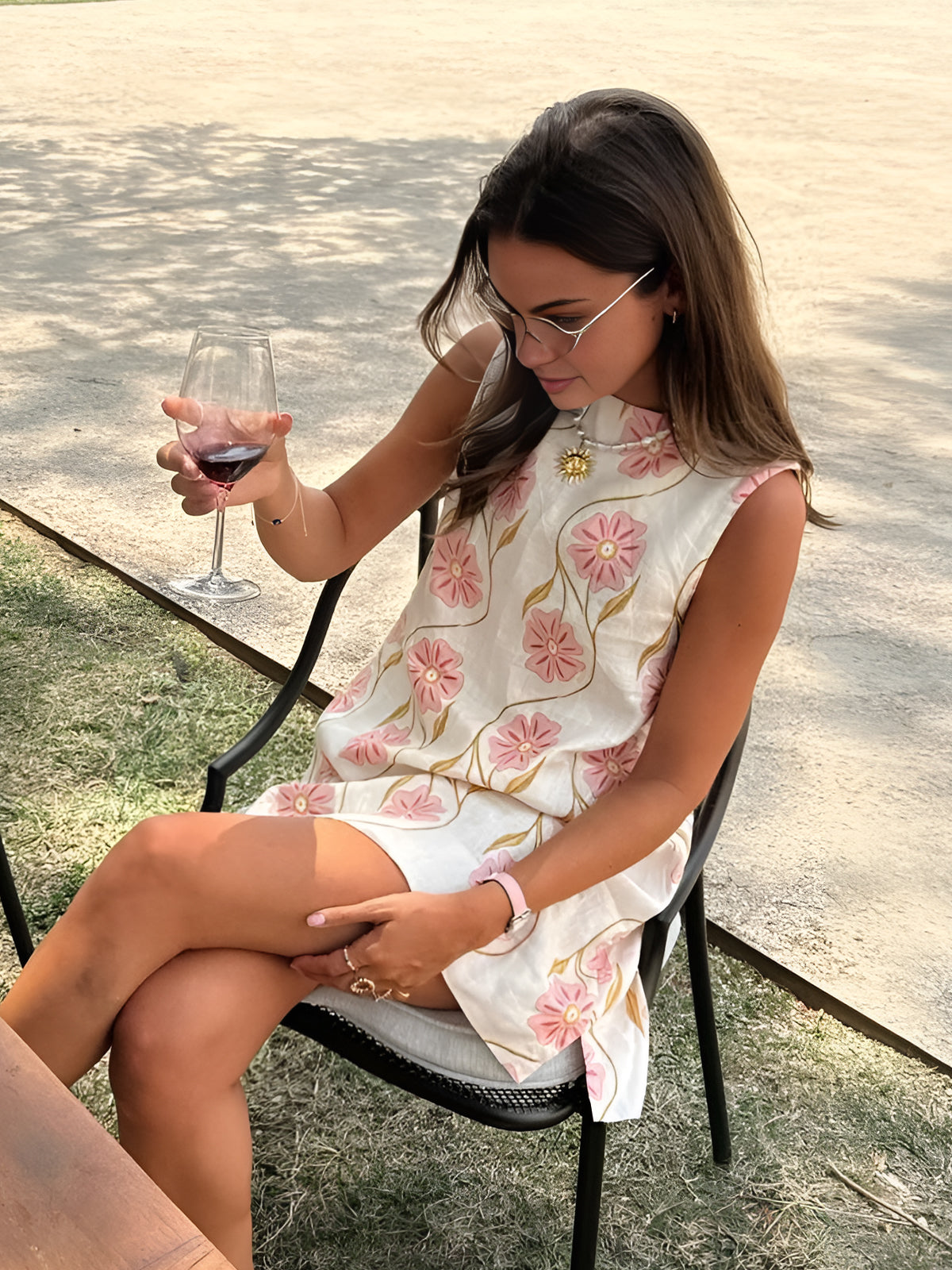Rhea Women's Mini Dress | Organic Linen Blend, Sleeveless Summer Style