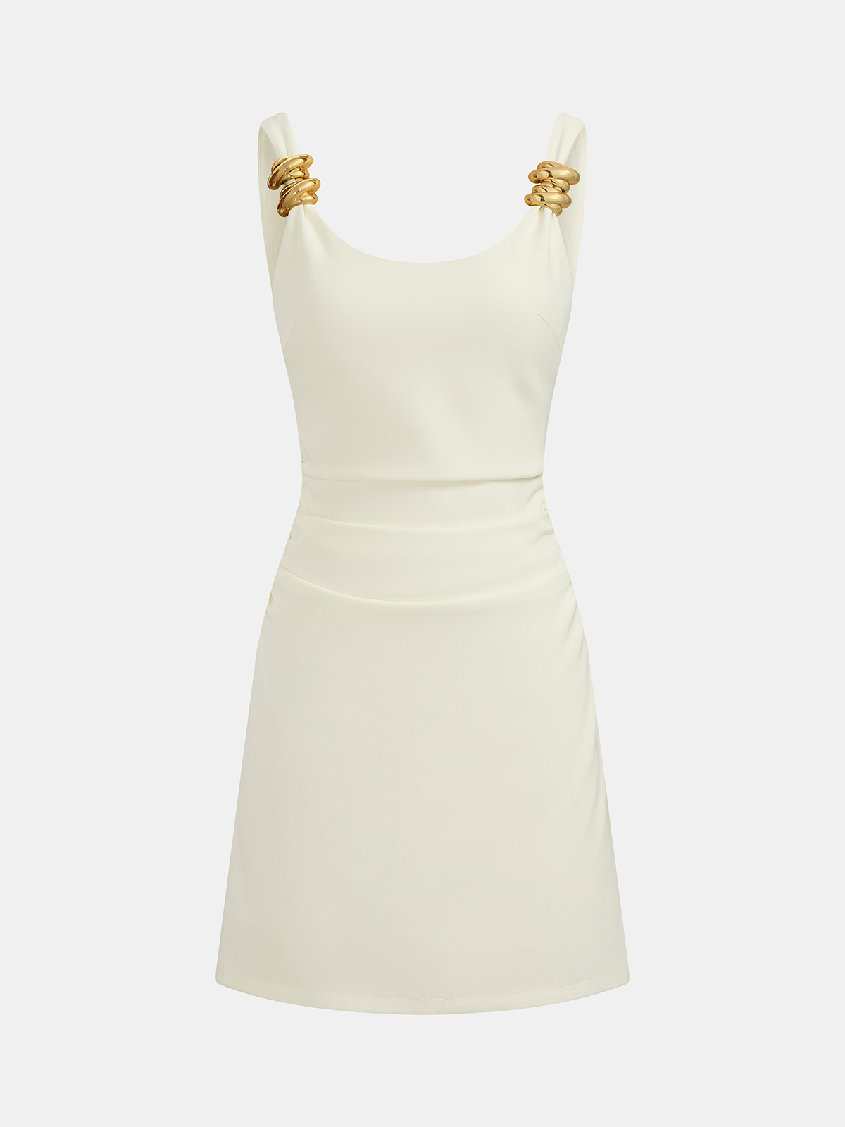 Riley Women's Bodycon Mini Dress | Linen Blend, Low-Cut Neckline