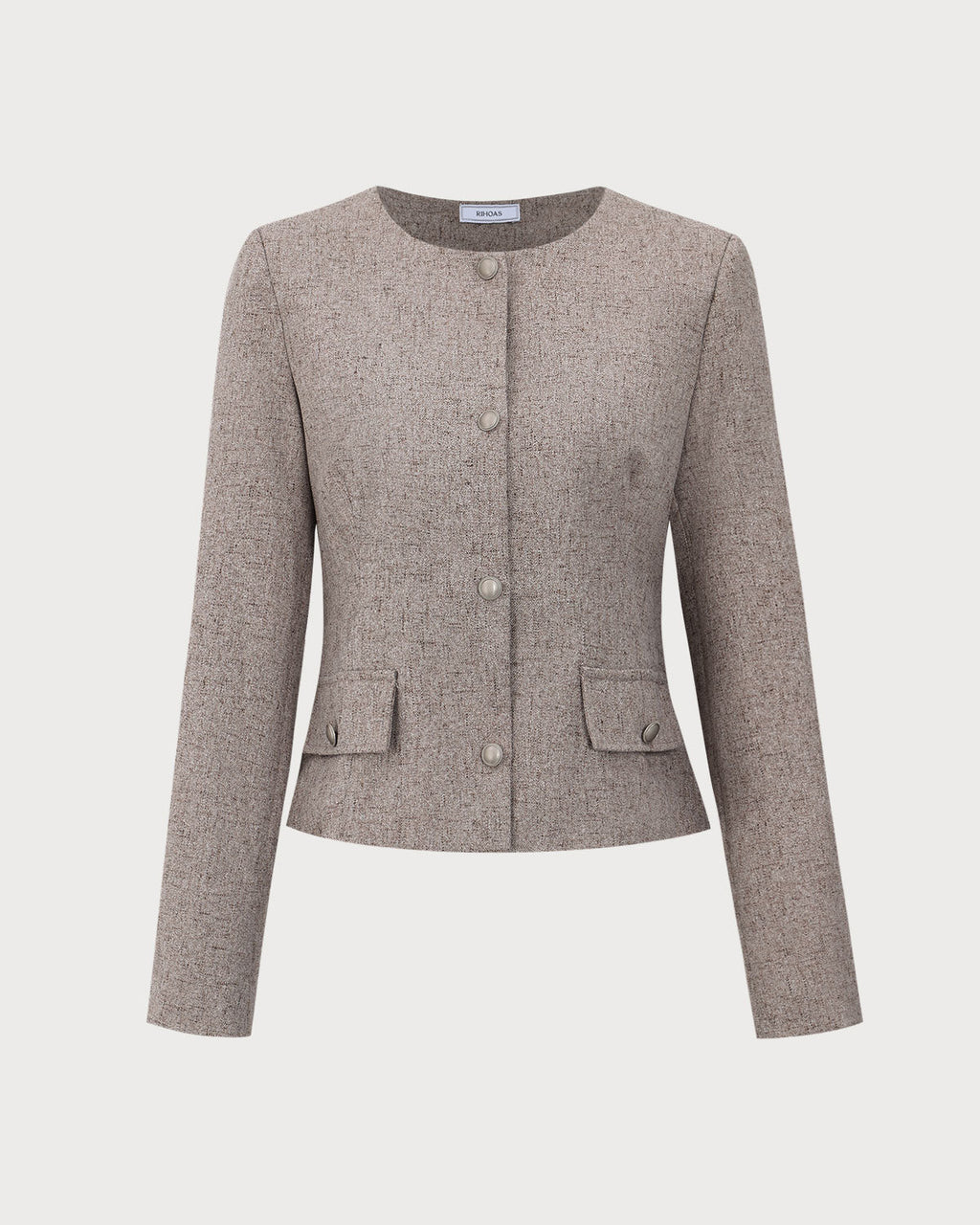 Riley Women's Jacket | Polyester Blend, Tailored Fit, Khaki