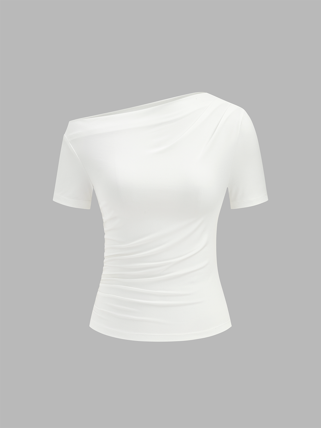 Riley Women's Slim Top | Soft Jersey, Asymmetrical Neckline