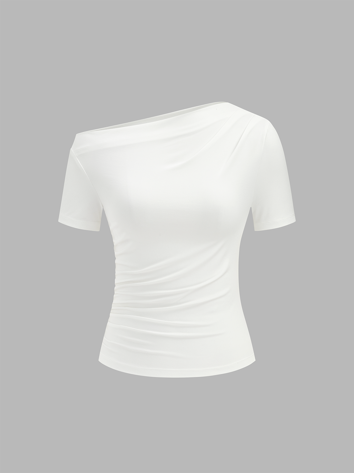 Riley Women's Slim Top | Soft Jersey, Asymmetrical Neckline