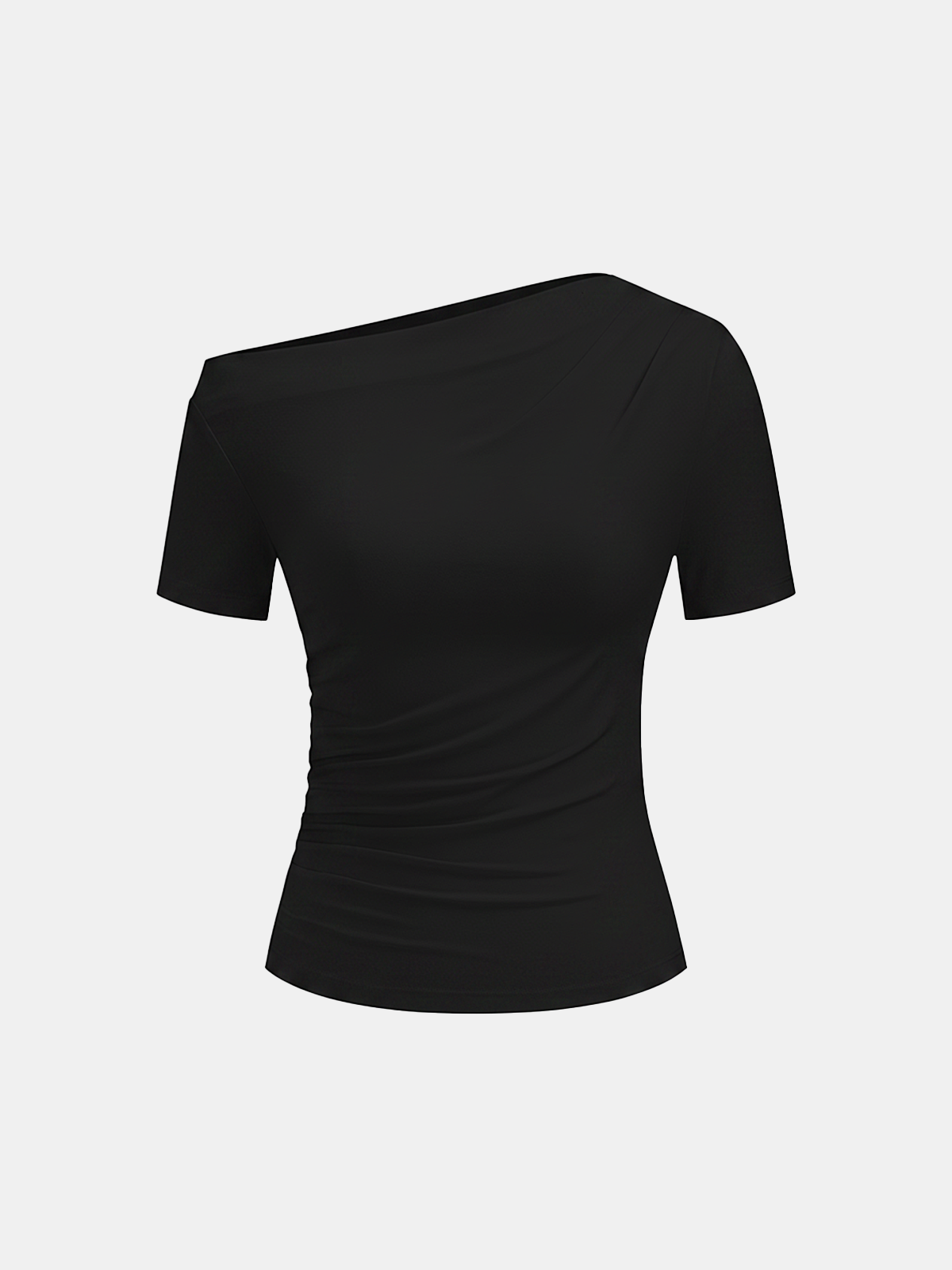 Riley Women's Slim Top | Soft Jersey, Asymmetrical Neckline
