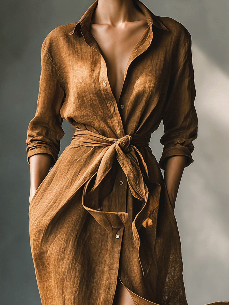 Viva Women's Maxi Dress | Lightweight Blend, Button-Down Design 2