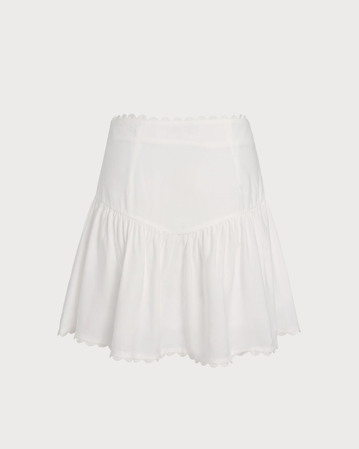 Willa Women's Black Mini Skirt | Cotton Blend, Button Detail